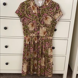 Tropical shirt dress by Morris & Co and H&M